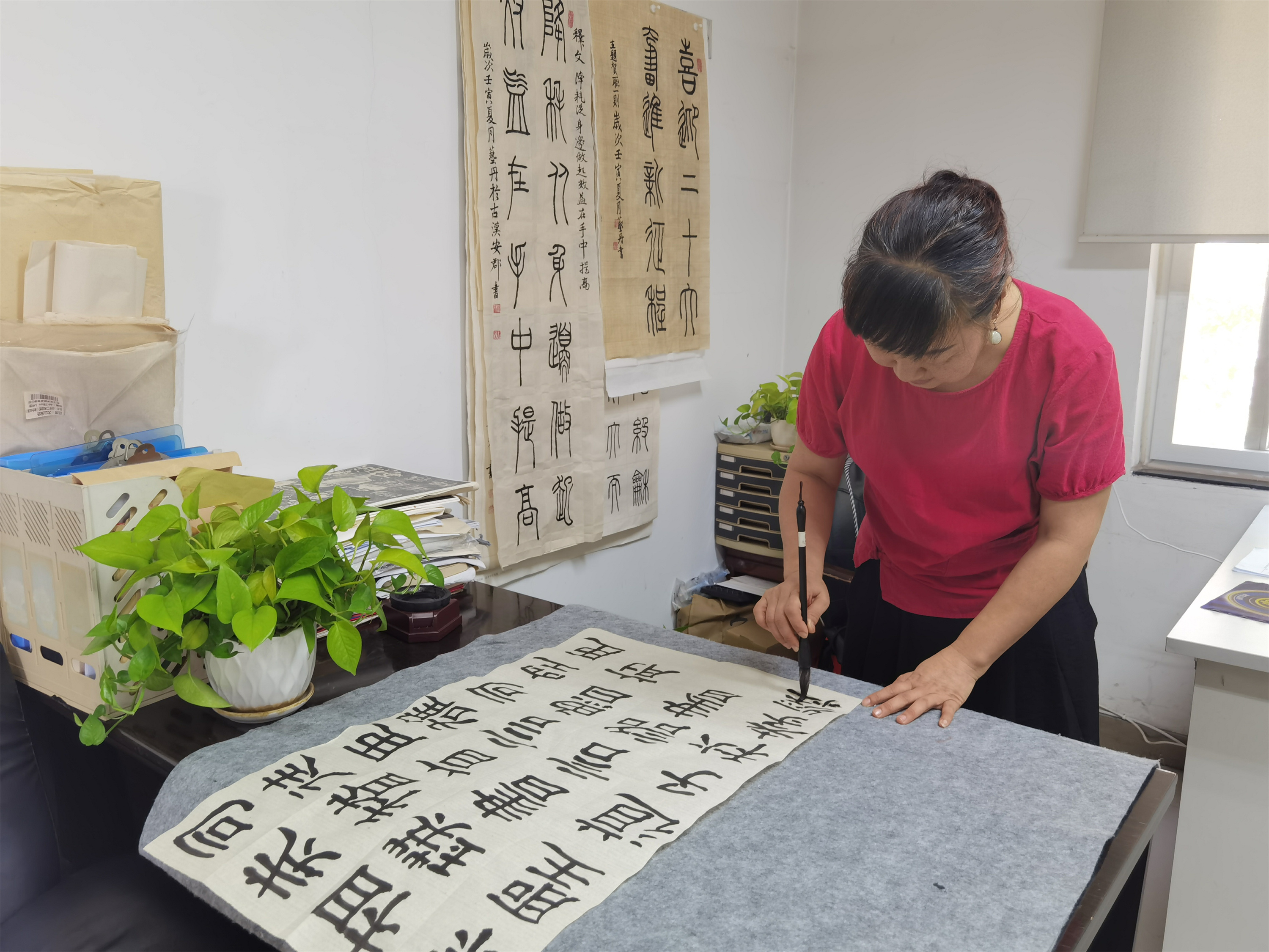 內江管理處工會書畫興趣小組建設見成效